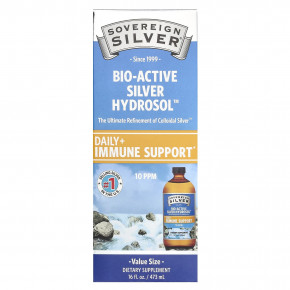 Sovereign Silver, Bio-Active Silver Hydrosol™, 10 част./млн, 473 мл (16 жидк. унций) - описание | фото