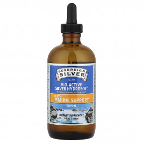 Sovereign Silver, Bio-Active Silver Hydrosol™, биоактивный гидрозоль серебра, флакон с пипеткой, для ежедневной поддержки иммунитета, 10 част./млн, 236 мл (8 жидк. унций) в Москве - eco-herb.ru | фото
