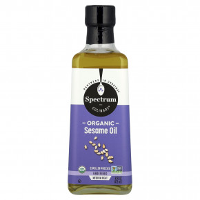 Spectrum Culinary, Органическое кунжутное масло, нерафинированное, 473 мл (16 жидк. Унций) - описание | фото