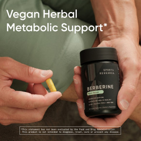 Sports Research, берберин, 120 растительных капсул (500 мг в 1 капсуле) в Москве - eco-herb.ru | фото