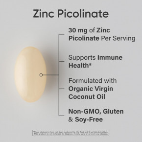 Sports Research, пиколинат цинка, высокая эффективность, 30 мг, 90 капсул в Москве - eco-herb.ru | фото