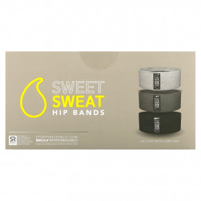 Sports Research, Sweet Sweat®, набедренные повязки, серые, 3 шт. - описание