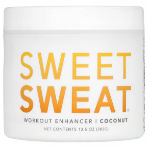 Sports Research, 'Sweet Sweat', предтренировочный комплекс с кокосовым вкусом, 13,5 унций (383 г) - описание | фото