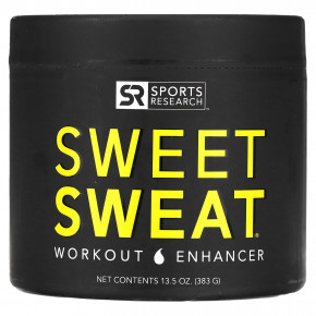 Sports Research, Sweet Sweat, Усилитель Эффективности Тренировок, 13,5 унций (383 г) - описание | фото