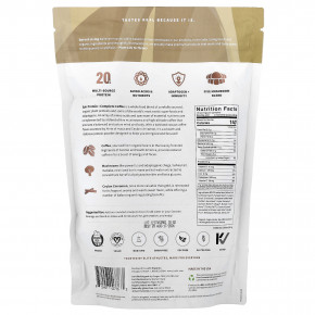 Sprout Living, Epic Protein®, органический растительный белок с адаптогенами, полноценный кофе, 456 г (1 фунт) в Москве - eco-herb.ru | фото