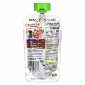 Sprout Organics, Детское питание, от 6 месяцев и старше, ягодная овсянка, 3,5 унции (99 г) в Москве - eco-herb.ru | фото