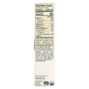 Sprout Organics, Wafflez, вафли с яблоком, морковью и корицей, 5 пакетиков по 18 г (0,63 унции) в Москве - eco-herb.ru | фото