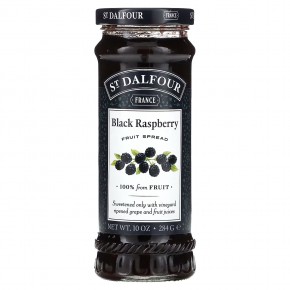 St. Dalfour, Fruit Spread, Black Raspberry , 10 oz (284 g) - описание