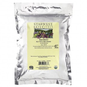 Starwest Botanicals, Цельные семена органической расторопши, 453,6 г (1 фунт) в Москве - eco-herb.ru | фото