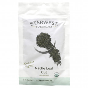 Starwest Botanicals, Листья крапивы, 13,9 г (0,49 унции) (Товар снят с продажи) в Москве - eco-herb.ru | фото