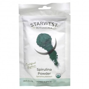 Starwest Botanicals, Organic Spirulina Powder, 2.47 oz (70 g) в Москве - eco-herb.ru | фото