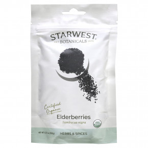 Starwest Botanicals, Органическая бузина, 89,9 г (3,17 унции) в Москве - eco-herb.ru | фото