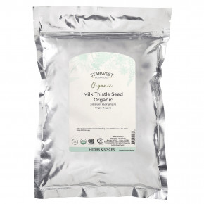 Starwest Botanicals, органические семена расторопши, 453,6 г (1 фунт) в Москве - eco-herb.ru | фото