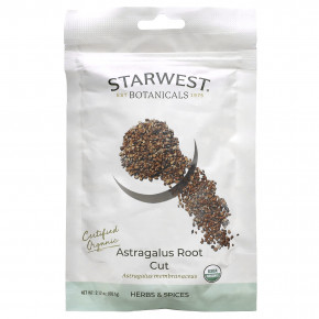 Starwest Botanicals, Органический измельченный корень астрагала, 60,1 г (2,12 унции) - описание | фото
