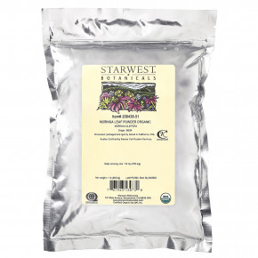 Starwest Botanicals, Органический порошок из листьев моринги, 453,6 г (1 фунт) в Москве - eco-herb.ru | фото