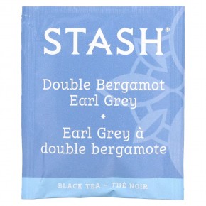 Stash Tea, Earl Grey, черный чай, двойной бергамот, 18 чайных пакетиков, 33 г (1,1 унции) в Москве - eco-herb.ru | фото