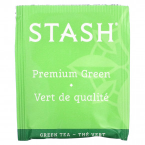 Stash Tea, Green Tea, Green Tea, Premium Green, 20 чайных пакетиков, 40 г (1,4 унции) в Москве - eco-herb.ru | фото