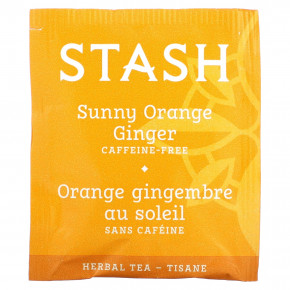 Stash Tea, Herbal Tea, солнечный апельсин и имбирь, без кофеина, 18 чайных пакетиков, 36 г (1,2 унции) в Москве - eco-herb.ru | фото