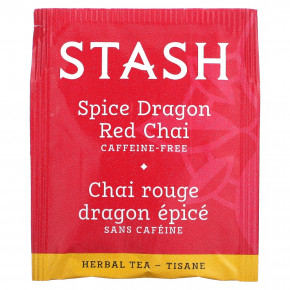 Stash Tea, Herbal Tea, Spice Dragon Red Chai, без кофеина, 18 чайных пакетиков, 36 г (1,2 унции) в Москве - eco-herb.ru | фото