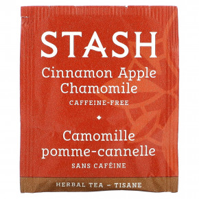 Stash Tea, травяной чай, корица, яблоко и ромашка, без кофеина, 20 чайных пакетиков, 40 г (1,4 унции) в Москве - eco-herb.ru | изображение Stash Tea, травяной чай, корица, яблоко и ромашка, без кофеина, 20 чайных пакетиков, 40 г (1,4 унции) в Москве - eco-herb.ru | фото