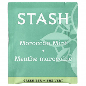 Stash Tea, зеленый чай, марокканская мята и осознанность, 20 чайных пакетиков, 26 г (0,9 унции) в Москве - eco-herb.ru | фото