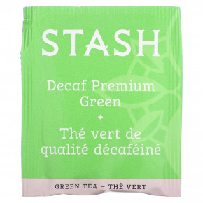 Stash Tea, зеленый чай, премиальный зеленый чай без кофеина, 18 чайных пакетиков, 33 г (1,1 унции) в Москве - eco-herb.ru | фото