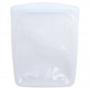 Stasher, многоразовый силиконовый пакет для пищевых продуктов, 0,5 галлона, прозрачный, 1,89 л (64 жидк. унции) в Москве - eco-herb.ru | фото