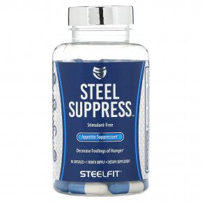 SteelFit, Steel Suppressant, средство для подавления аппетита, 90 капсул - описание | фото