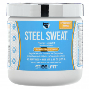 SteelFit, Steel Sweat, катализатор метаболизма + энергия, клубника и манго, 150 г (5,29 унции) в Москве - eco-herb.ru | фото