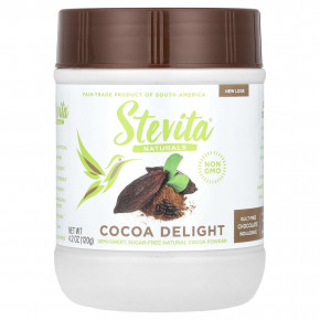 Stevita, Naturals, Cocoa Delight, какао, 120 г (4,2 унции) в Москве - eco-herb.ru | фото