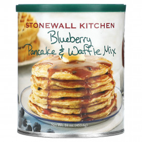 Stonewall Kitchen, Blueberry Pancake & Waffle Mix, 16 oz (453.6 g) - описание | фото