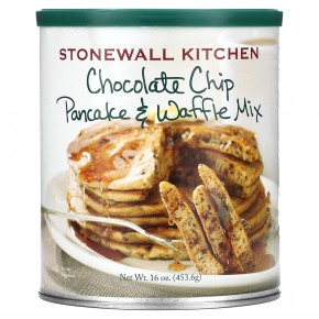 Stonewall Kitchen, Chocolate Chip Pancake & Waffle Mix, 16 oz (453.6 g) - описание | фото