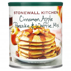 Stonewall Kitchen, Cinnamon Apple Pancake & Waffle Mix, 16 oz (453.6 g) - описание | фото