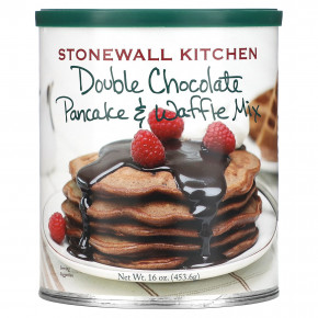 Stonewall Kitchen, Double Chocolate Pancake & Waffle Mix, 16 oz (453.6 g) - описание