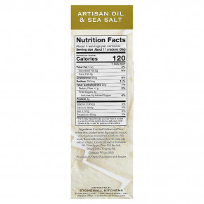 Stonewall Kitchen, Down East Crackers, ремесленное масло и морская соль, 125 г (4,4 унции) в Москве - eco-herb.ru | фото