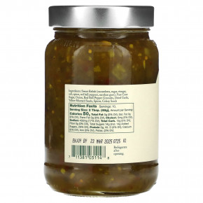 Stonewall Kitchen, Farmhouse Green Relish, 17.5 oz (496 g) в Москве - eco-herb.ru | фото