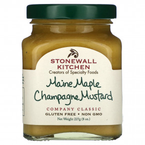 Stonewall Kitchen, Maine Maple Champagne Mustard, 8 oz (227 g) - описание