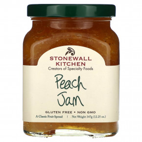 Stonewall Kitchen, Peach Jam, 12.25 oz (346 g) - описание