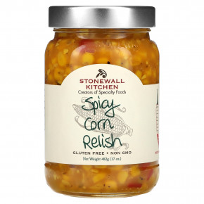 Stonewall Kitchen, Spicy Corn Relish, Medium, 17 oz (482 g) - описание