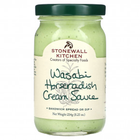 Stonewall Kitchen, Wasabi Horseradish Cream Sauce, 8.25 oz (234 g) - описание