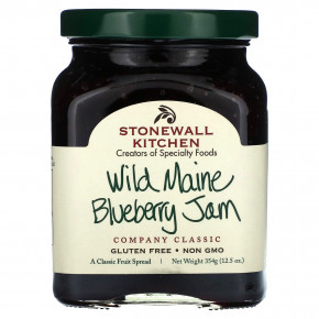 Stonewall Kitchen, Wild Maine Blueberry Jam, 12.5 oz (354 g) - описание