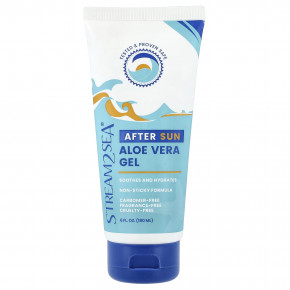 Stream2Sea, Гель с алоэ вера после загара, без отдушек, 180 мл (6 жидк. Унций) - описание | фото