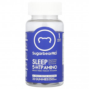 SugarbearPro, Sleep 5-HTP Amino Gummies, 32 Gummies в Москве - eco-herb.ru | фото