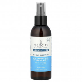 Sukin, AquaBoost 3D, увлажняющий спрей с гиалуроновой кислотой, для всех типов кожи, 125 мл (4,23 жидк. Унции) - описание | фото