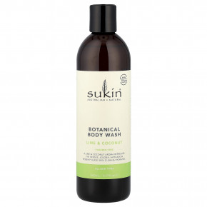 Sukin, Гель для душа с растениями, для всех типов кожи, лайм и кокос, 500 мл (16,91 жидк. Унции) - описание