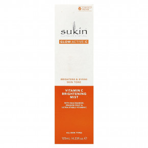 Sukin, Glow Active-C, осветляющий спрей с витамином C, для всех типов кожи, 125 мл (4,23 жидк. Унции) в Москве - eco-herb.ru | изображение Sukin, Glow Active-C, осветляющий спрей с витамином C, для всех типов кожи, 125 мл (4,23 жидк. Унции) в Москве - eco-herb.ru | фото