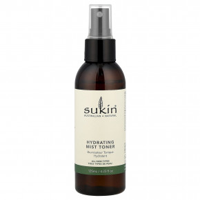 Sukin, Увлажняющий спрей-тоник, для всех типов кожи, 125 мл (4,23 жидк. Унции) - описание | фото