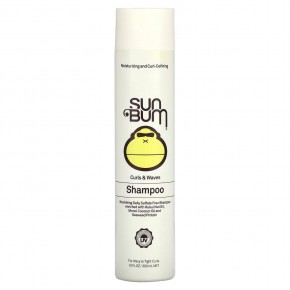 Sun Bum, Curls & Waves, шампунь для волнистых и плотных кудрей, 300 мл (10 жидк. Унций) в Москве - eco-herb.ru | фото