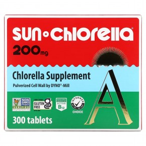 Sun Chlorella, добавка с хлореллой, 200 мг, 300 таблеток в Москве - eco-herb.ru | фото