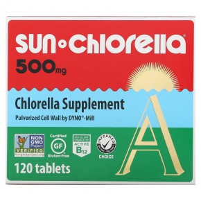 Sun Chlorella, добавка с хлореллой, 500 мг, 120 таблеток - описание